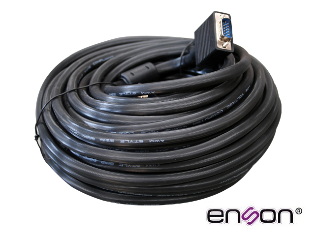 [TSN-CB05AENS06] Cable de Video VGA Enson ENS-VGACB2 20MT MACHO-MACHO Recomendado para Sistemas de Video