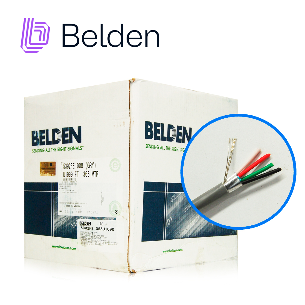 Cable de Seguridad y Sonido Belden 5302FE 008U1000