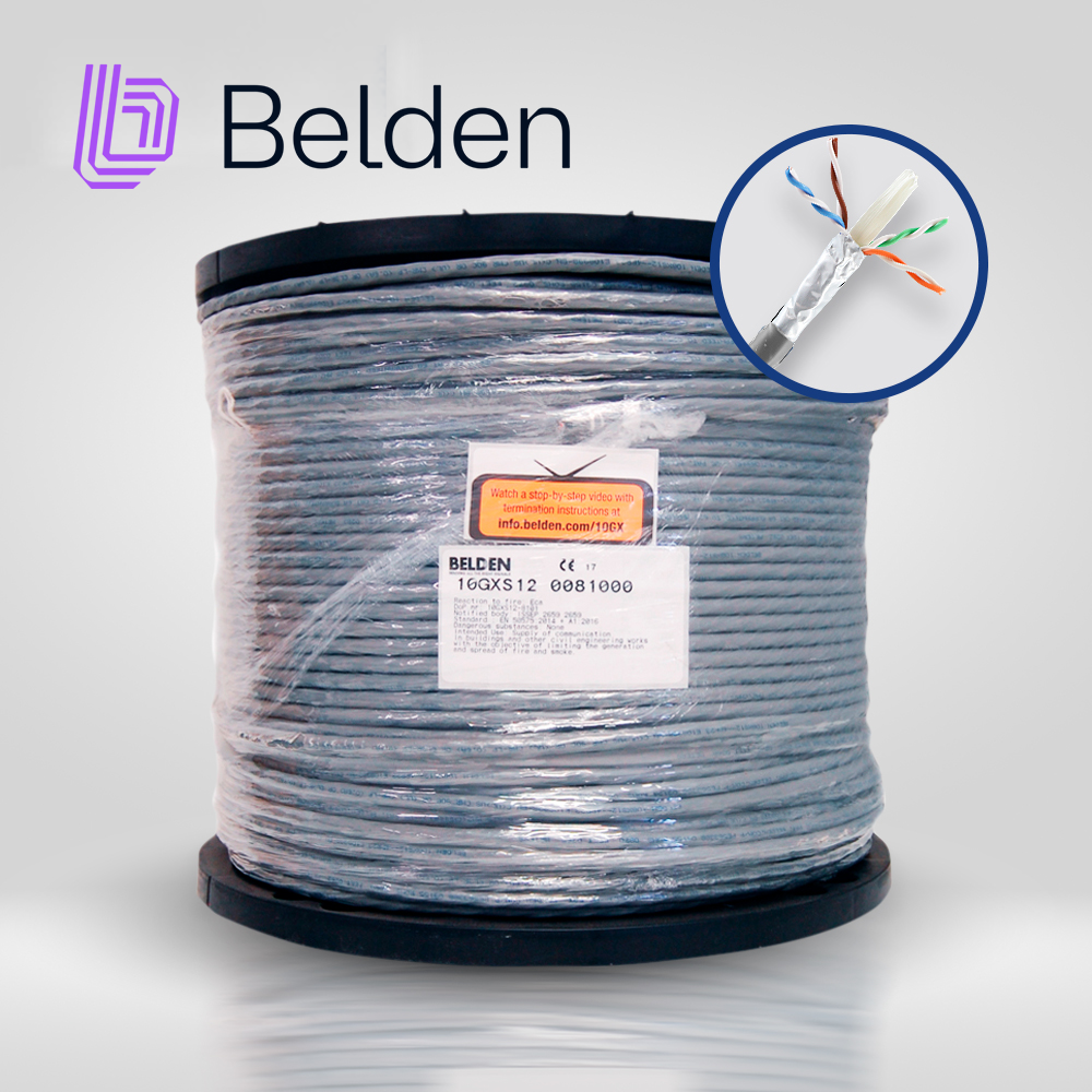 [TSN-CB05BBEL30] Cable UTP CAT6A Belden 10GXS12 0081000
