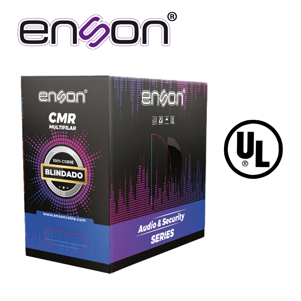 [TSN-CB05BENS07] Cable para Audio y Seguridad Enson EPRO-5300F 2C 18AWG Multifilar 100 por Ciento Cobre