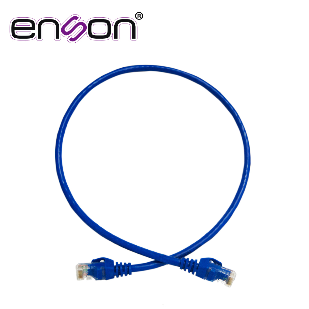 Patchcord UTP Enson P6006L CAT6 60CM Azul Serie Epro 100-II 100 por Ciento Cobre para