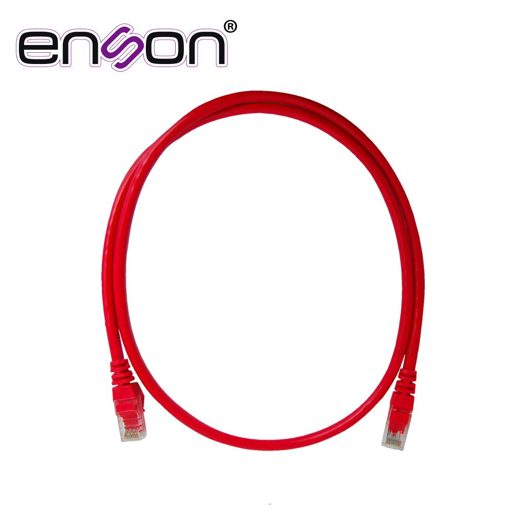 Patchcord UTP Enson P6009R CAT6 90CM Rojo Serie Epro 100-II 100 por Ciento Cobre para