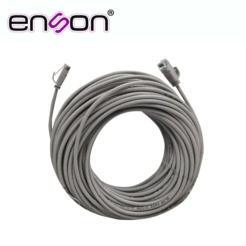 [TSN-CB06AENS38] Cable Prearmado Enson ENS-IP18CAT6 de 18MTS CAT6 con Conectores RJ45 Tipo Macho a Cada