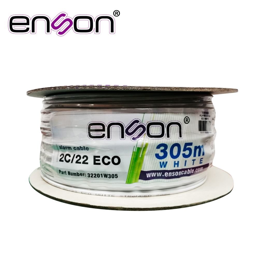 [TSN-CB07BENS05] Cable de Alarma Enson 32201W305 Serie Eco Multifilar 2C 22 Awg Bobina de 305 Metros Forro ALARMA 32201W305