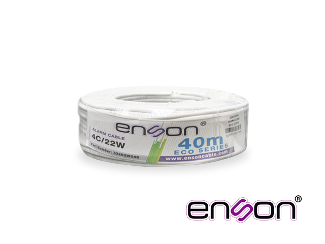 [TSN-CB07BENS08] Cable de Alarma Enson 32202W040 Serie Eco Multifilar 4C 22 Awg Bobina de 40 Metros Forro ALARMA 32202W040