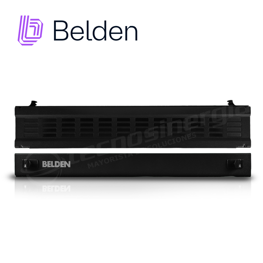 Charola Fibra Óptica Belden AX105563 Alta Densidad P 4 Adaptadores Vacia Negro