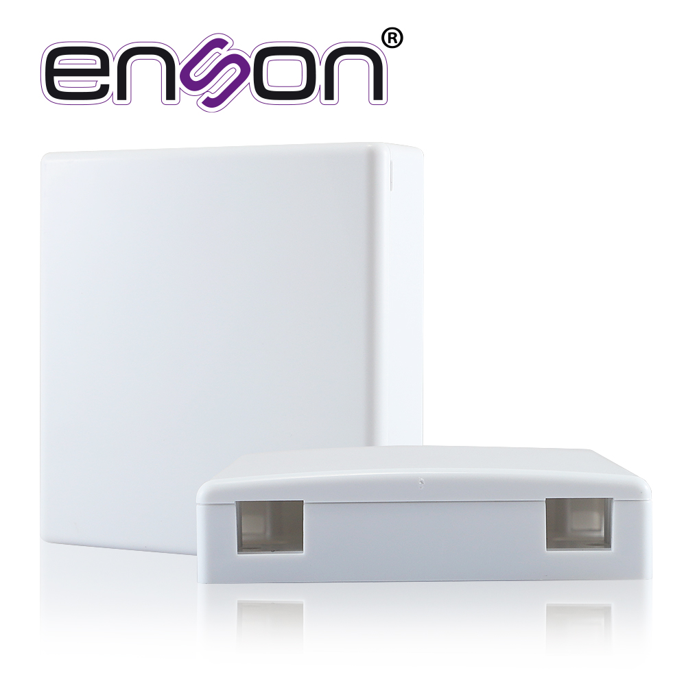 [TSN-CB09AENS01] Caja Terminal de Fibra Óptica Roseta Enson ENS-FOTB para Dos Acopladores Sc