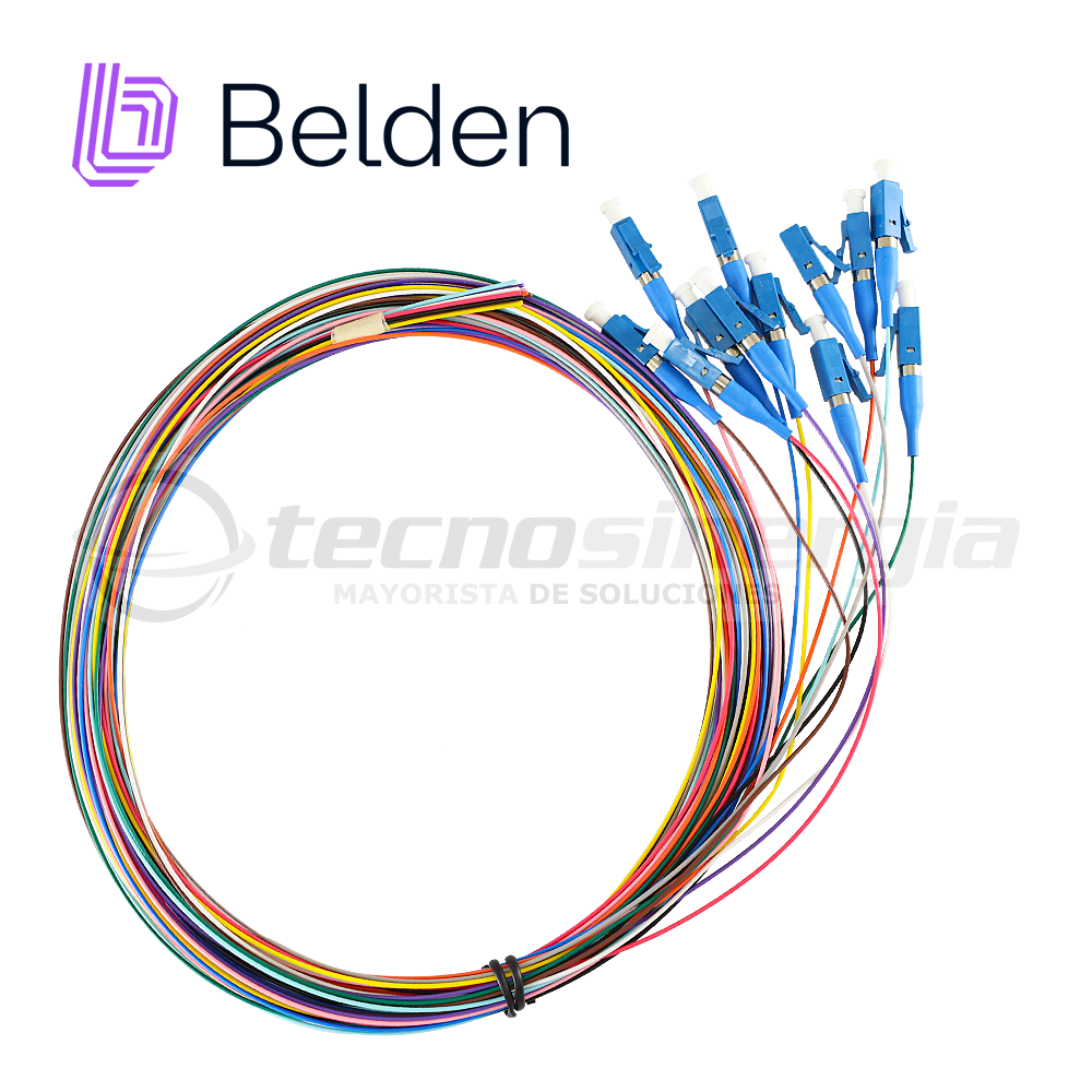 Kit Pigtail Fibra Belden FTSLC900PR12 Monomodo Lc Simplex OS2
