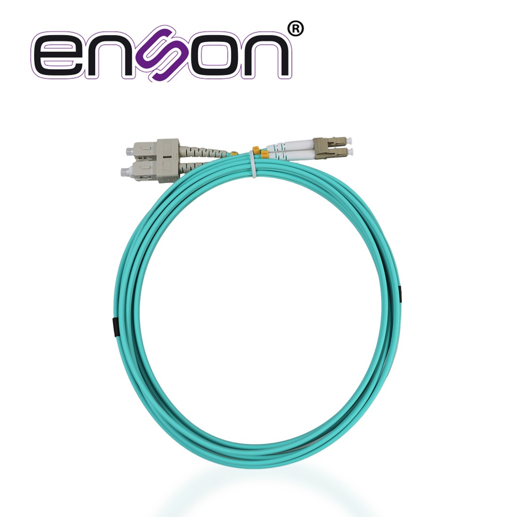 [TSN-CB09BENS05] Jumper de Fibra Óptica Enson ENS-JUMPLCSC Forro Pvc Color Aqua Tipo de Fibra Multimodo