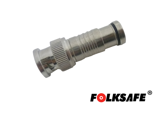 [TSN-CBAC1FOL04] Conector Folksafe RG59 Compresion Bnc Macho Diseñado para Rapida Conexión Requiere Pinza