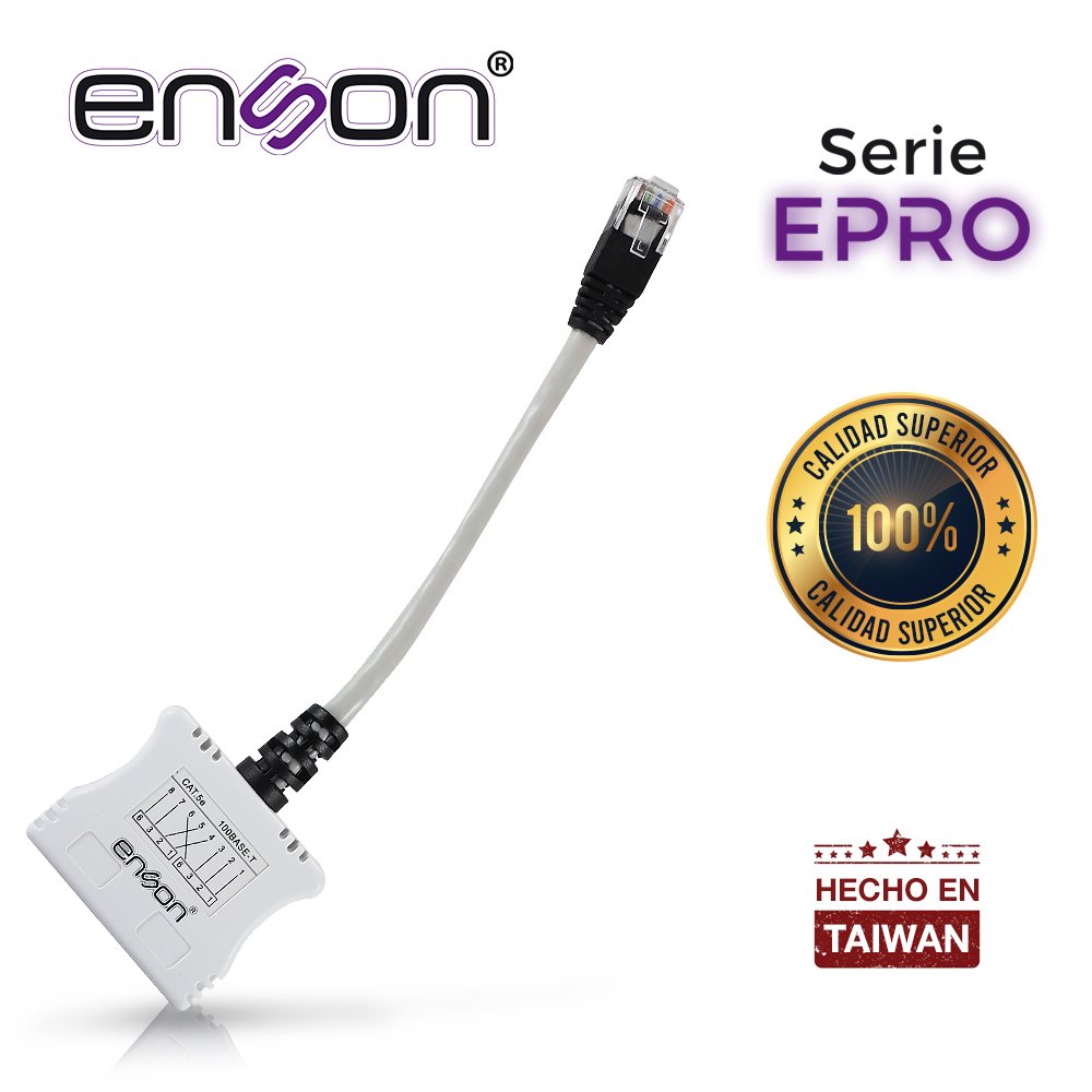 Módulo Duplexor Pasivo Enson EPRO-T2 Soporta POE Trabaja en Par Ideal para Enviar Dos