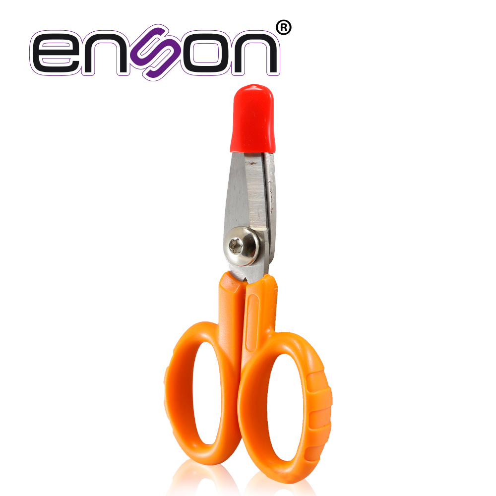 [TSN-CBAH1ENS19] Tijeras para Corte de Kevlar en Cables de Fibra Óptica Enson ENS-FOKC Hoja de Acero