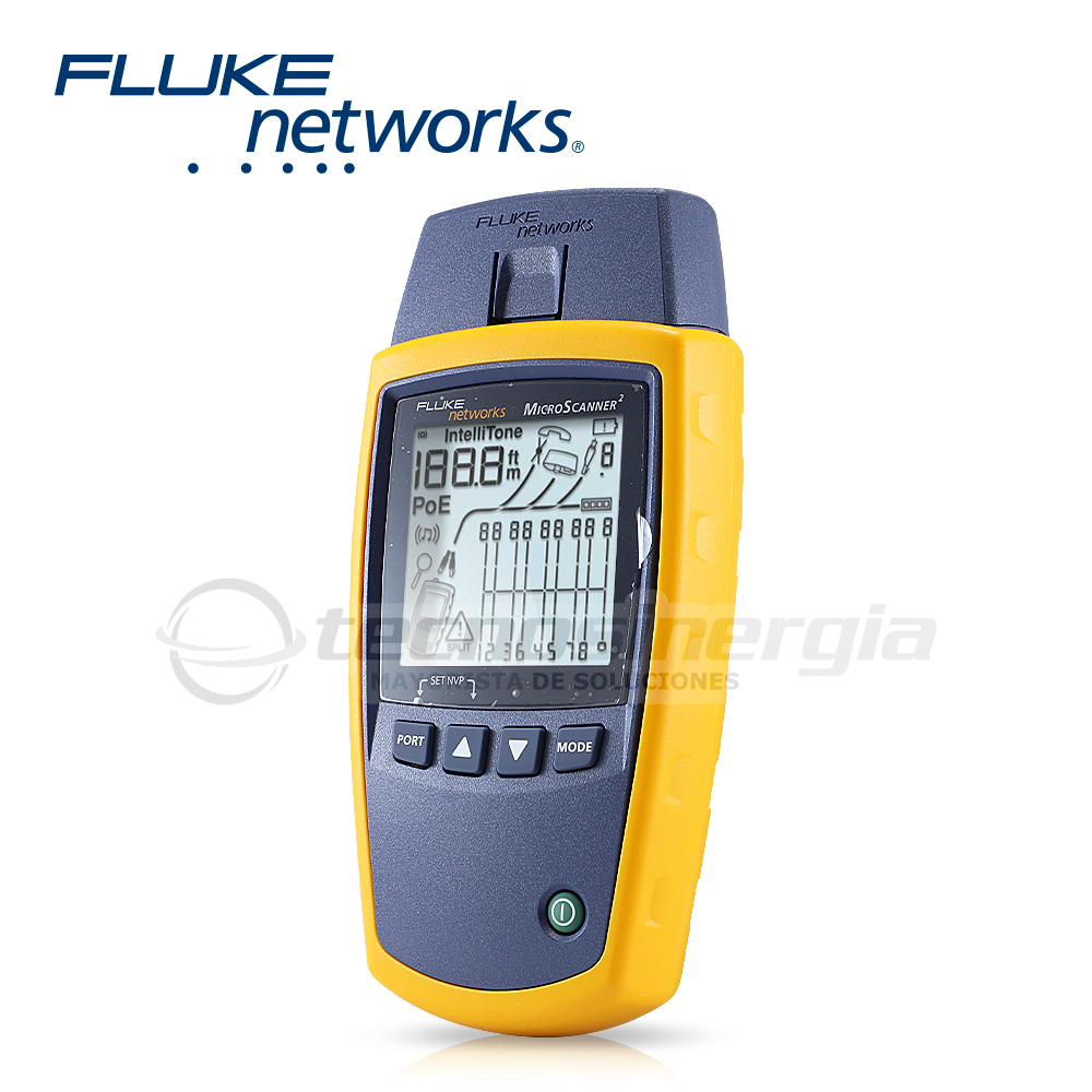 Tester de Red Microscanner 2 Fluke Networks MS2-100 para Comprobacion de Redes de Voz