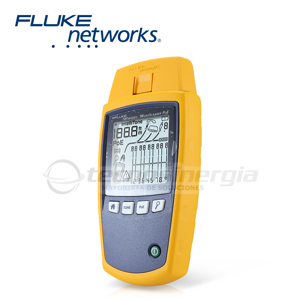 Verificador de Red Microscanner POE Fluke Networks MS-POE para Comprobacion de Redes de