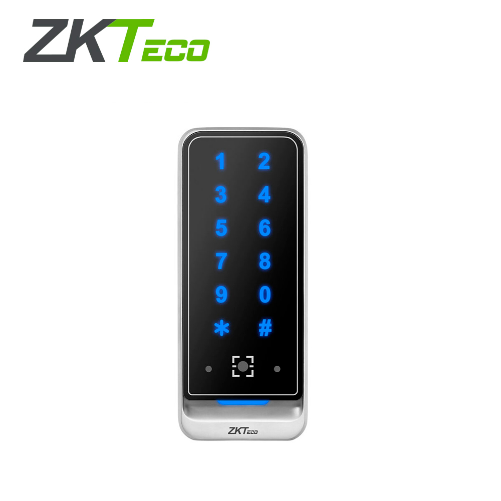 Lector con Teclado RFID 125KHZ y Codigos Qr de ZKTeco QR600-VK-E Fabricado en Metal