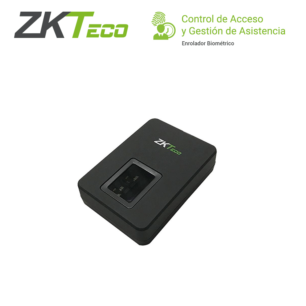 Enrolador Biométrico USB ZKTeco ZK9500 Compatible con Zkbio Cvsecurity Zkbio Cvaccess