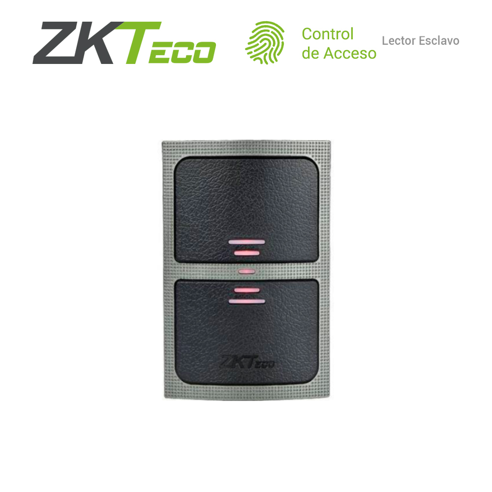 Lector Proximidad ZKTeco KR503E Lector Esclavo Necesita Conectarse a un Panel Compatible