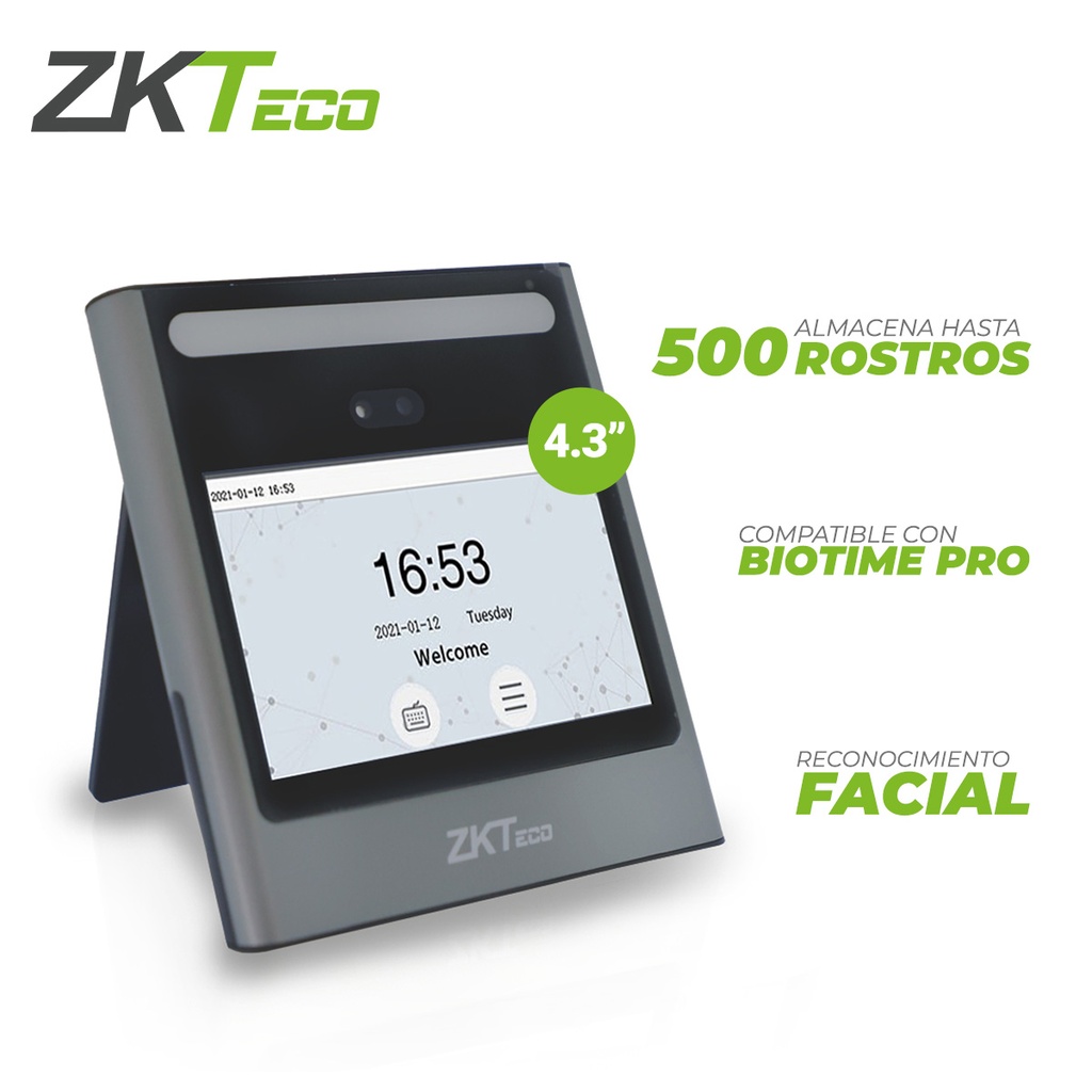 Terminal de Acceso y Asistencia con Reconocimiento Facial y Contraseña EFACE10 ZKTeco