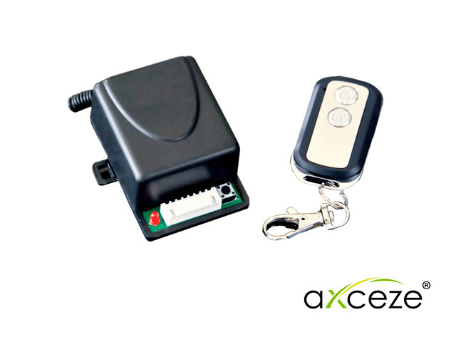 Receptor Inalámbrico con Control Remoto Axceze AX-REC10 433.92MHZ Soporta Hasta 29