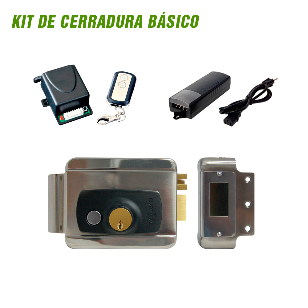 Kit de Cerradura AX-SLOCK Control Remoto AX-REC10 y Fuente de Poder KIT DE CERRADURA BASICO