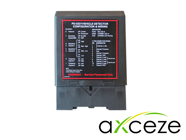 [TSN-CCM61AXC03] Detector de Masa Axceze AX-LOOP24 Sensor de Doble Canal Cuenta con 2 Salidas de Relevador AXLOOP24