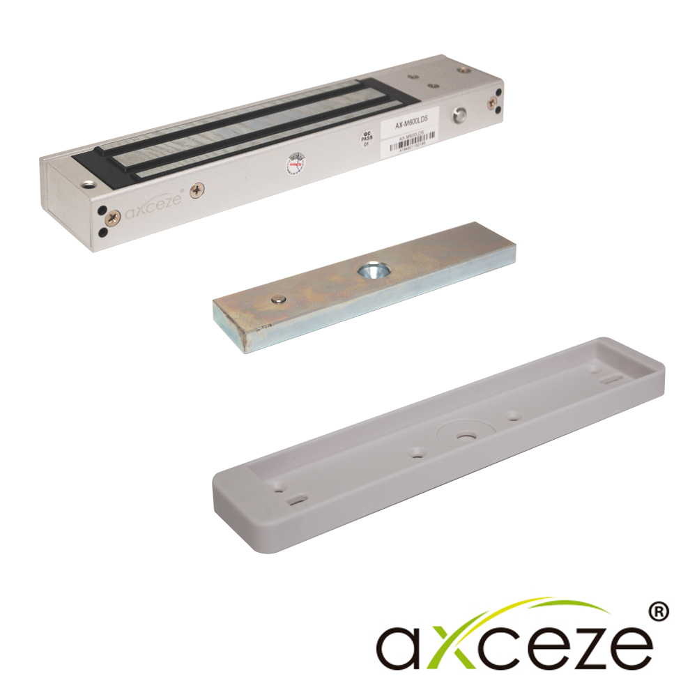 [TSN-CE130AXC05] Chapa Magnética Axceze Modelo AX-M620LDS con Sensor de Puerta Fuerza de 600 Libras