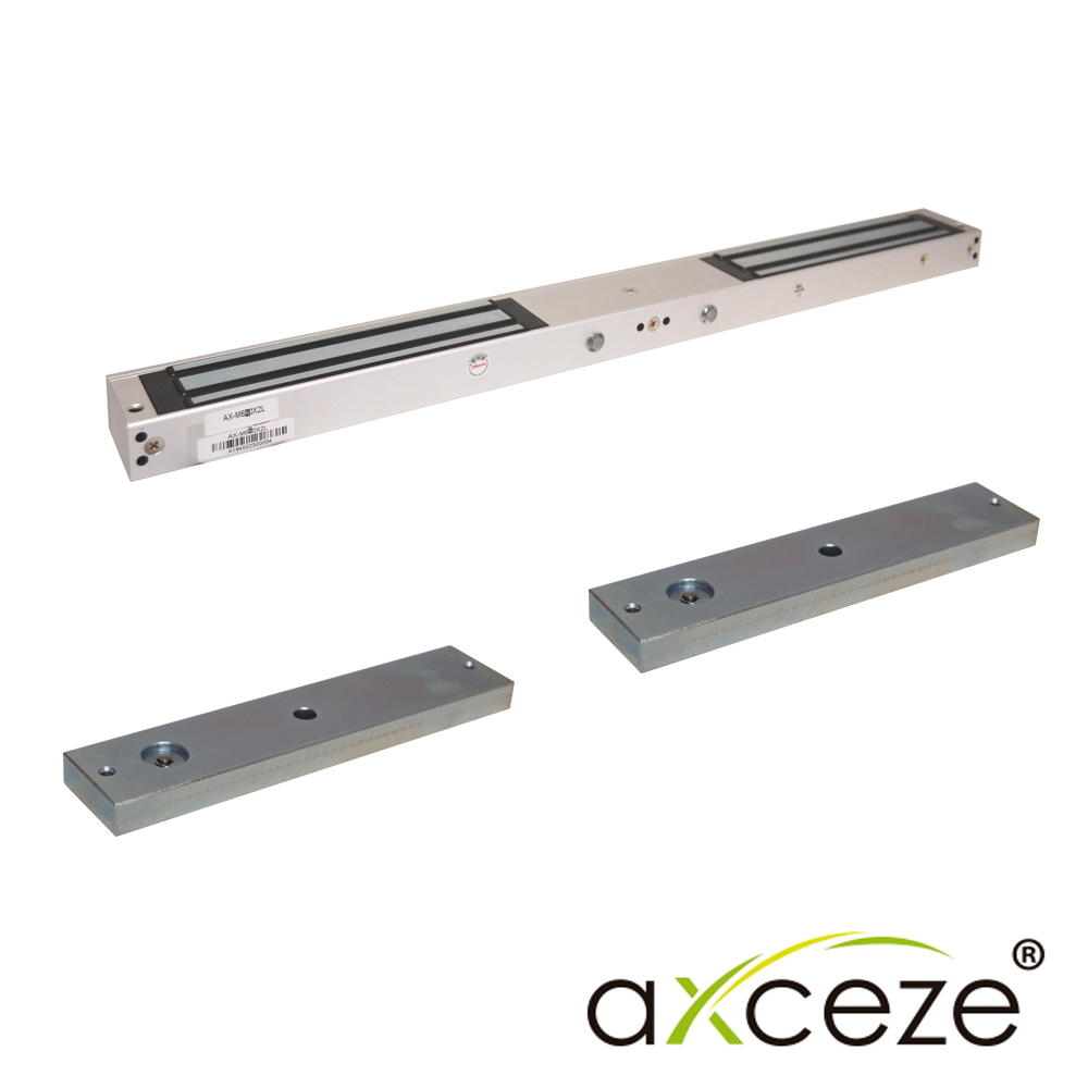 Chapa Magnética Axceze Modelo AX-M620X2L Electroiman Doble Cada Iman Tiene Fuerza de 600