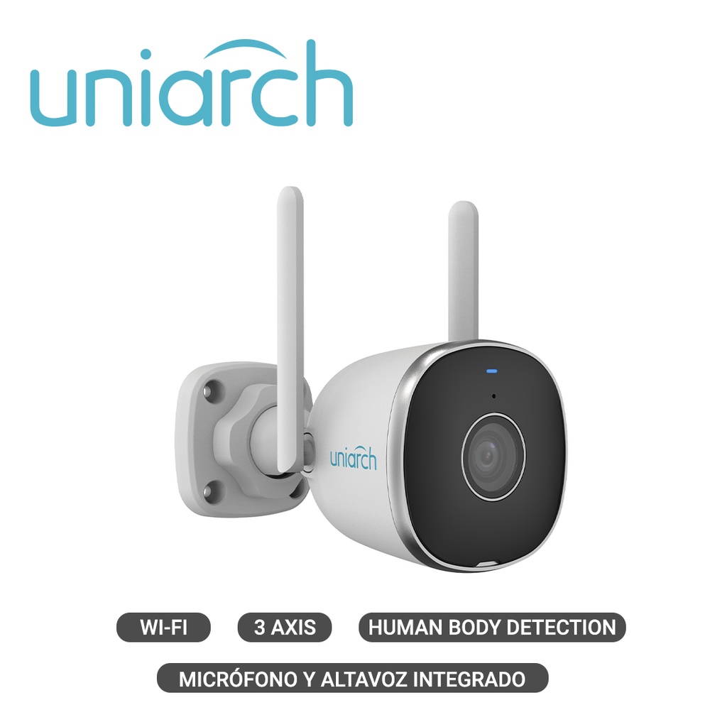 [TSN-CI111UNI15] Cámara IP Bullet Wi-Fi 2.4 Ghz Cloud Gratuito 7 Dias Uniarch Uho-B2R-M2F3