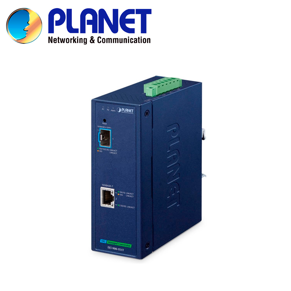 Convertidor de Medios Industrial Administrable Planet IXT-900-1X1T