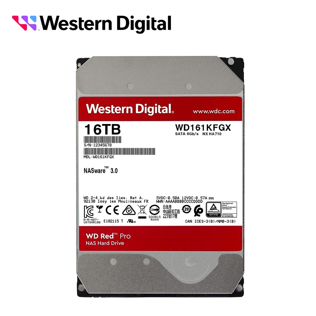 [TSN-DD016WDI02] Dd Disco Duro WD161KFGX Wd Red Pro 3.5 Sata 16TB Cache 256MB 7200RMP Especial para