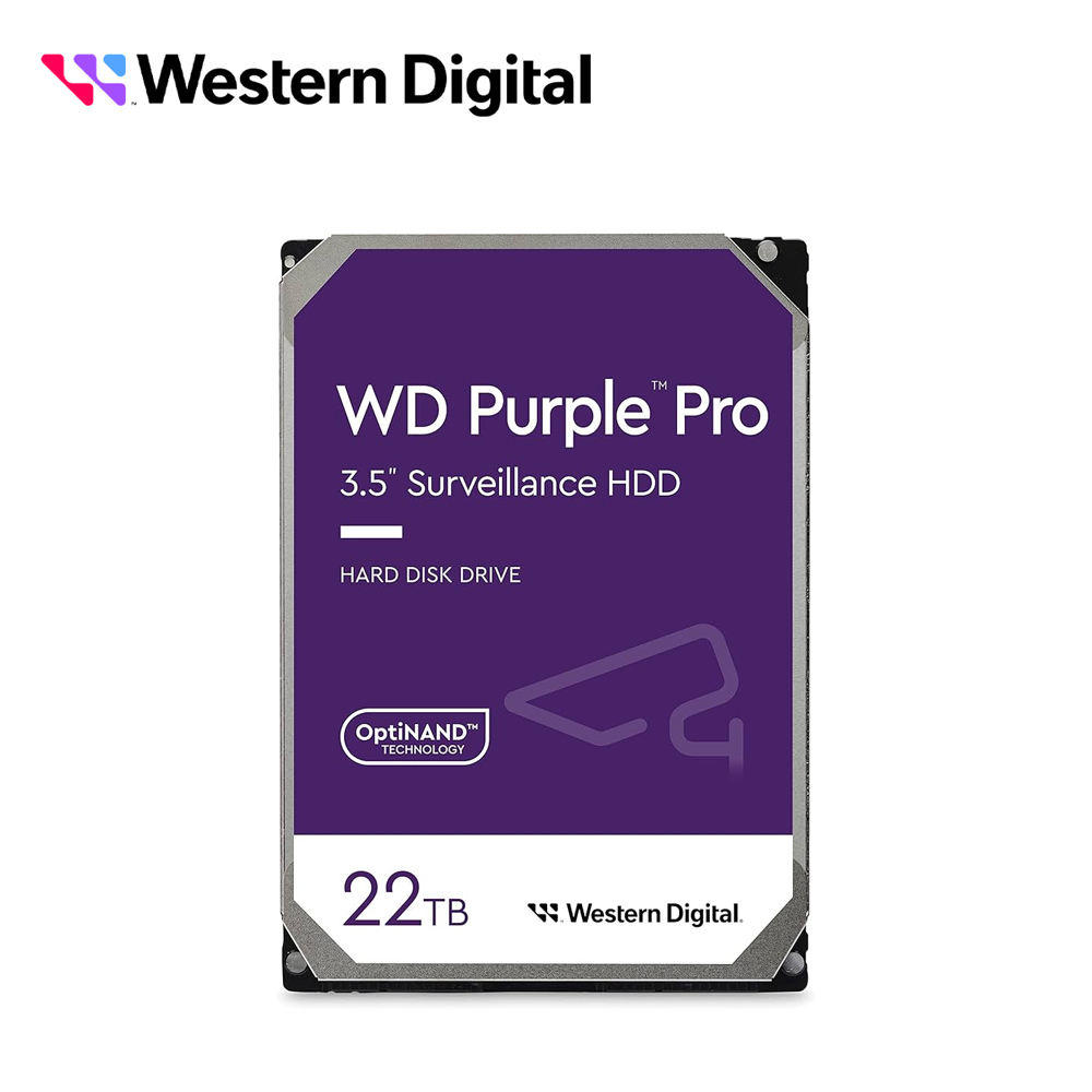 Disco Duro Dd 22TB Sata Wd Purple Pro WD221PURP Trabajo 24 7 Sata Iii Cache 512MB 7200RPM