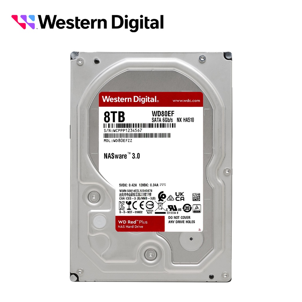 Dd Disco Duro 8 Tb Sata Wd Red Plues WD80EFPX