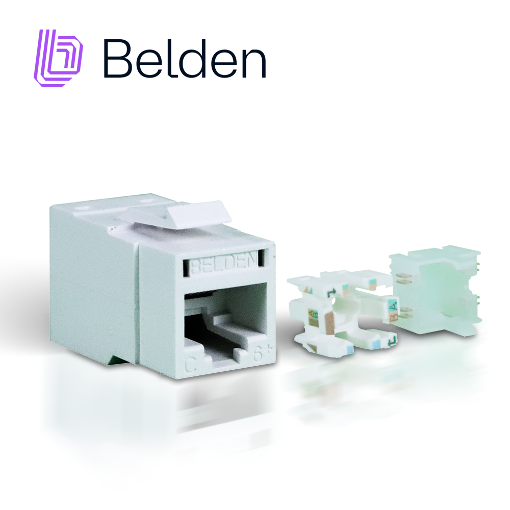 Conector Modular Jack CAT6+ RJ45 Belden RV6MJKUEW-S1