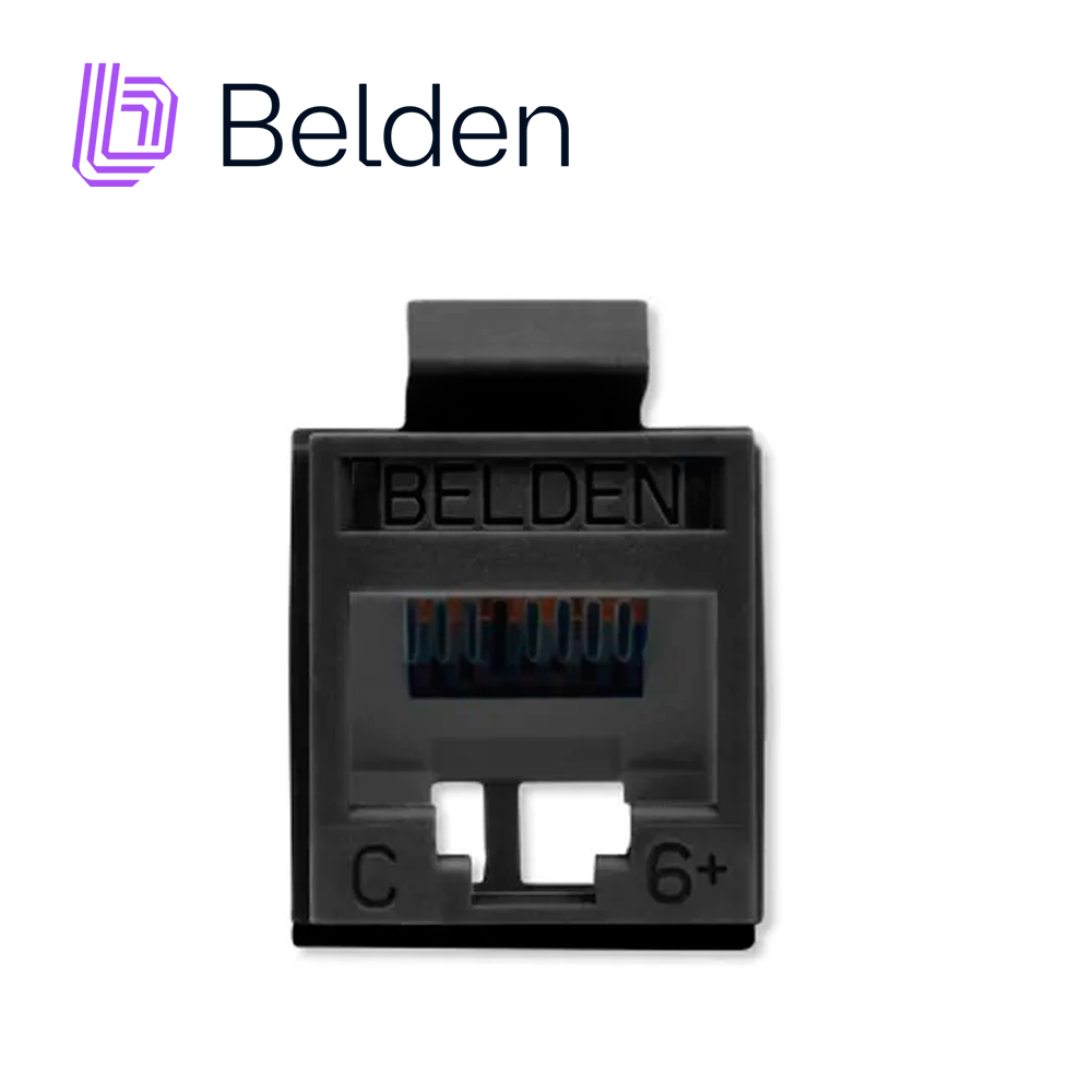 [TSN-EC010BEL38] Conector Modular Jack CAT6+ RJ45 Belden RV6MJKUBK-S1