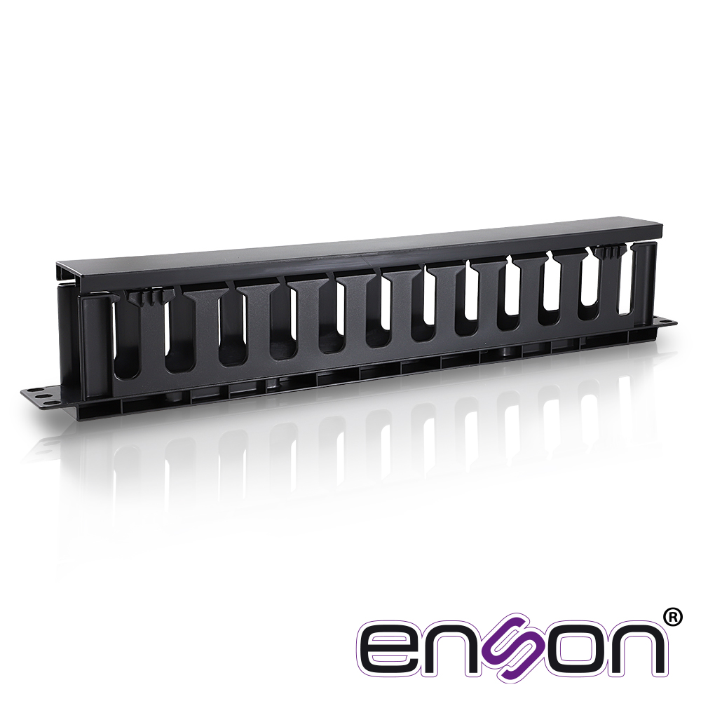 [TSN-EC030ENS01] Organizador Horizontal Frontal para Rack Enson ENS-CM14 1UR con Peines de Policarbonato