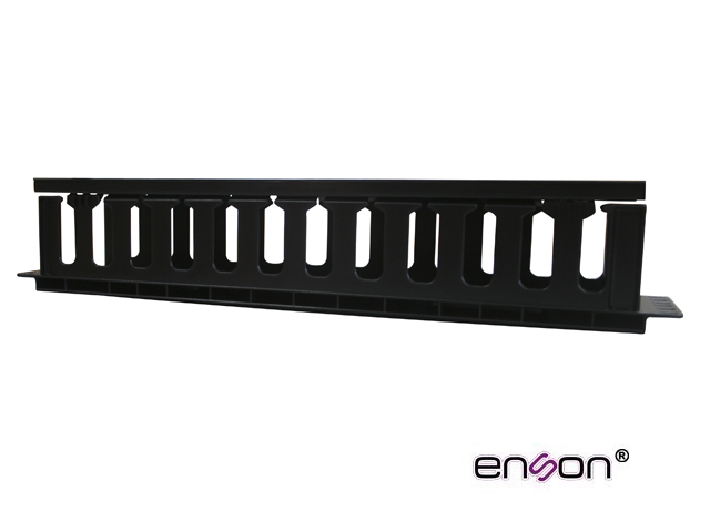 [TSN-EC030ENS02] Organizador Horizontal Frontal para Rack Enson ENS-CM24 2UR con Peines de Policarbonato