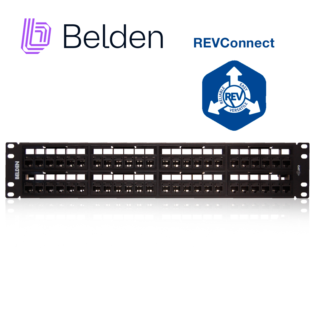 Patch Panel Revconnect CAT6+ Belden RV6PPF2U48BK