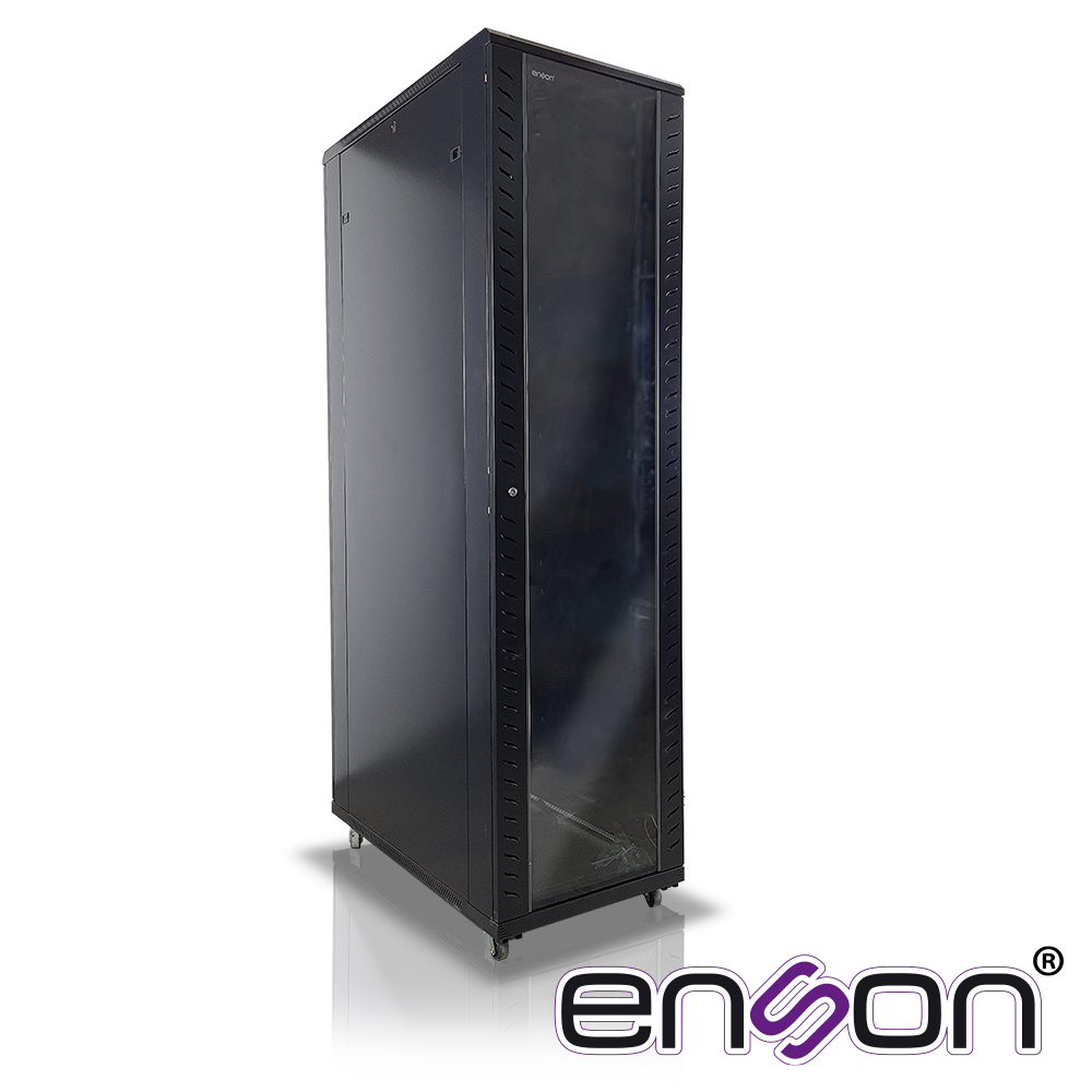 Gabinete de Piso Enson ENS-RKGB45U4 45UR 600X1000X2105MM Puerta Cristal con Cerradura de
