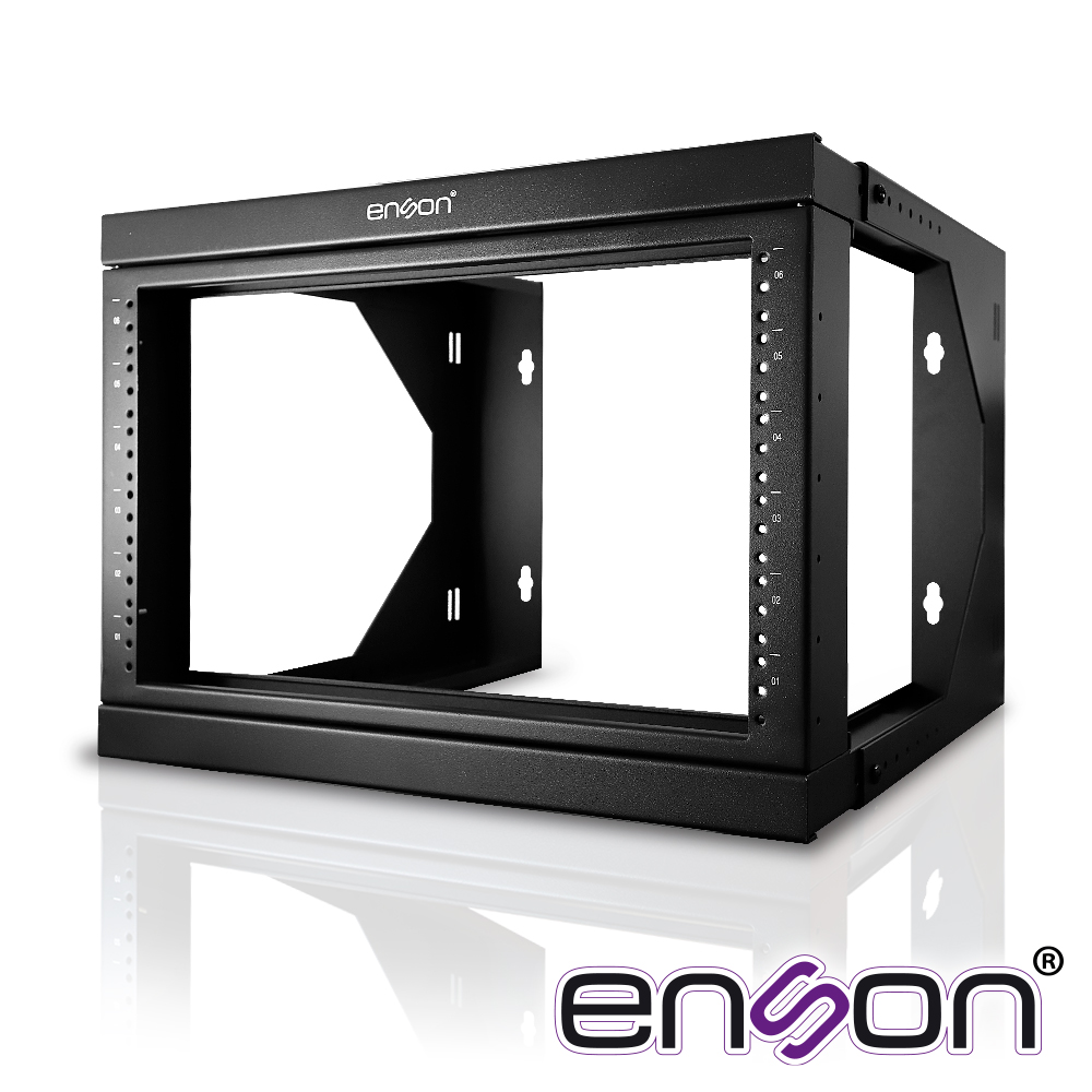 Rack Pared Enson ENS-RKGO6U 6UR Preparado para Anclaje en Pared Ur Marcadas Marco de Rack