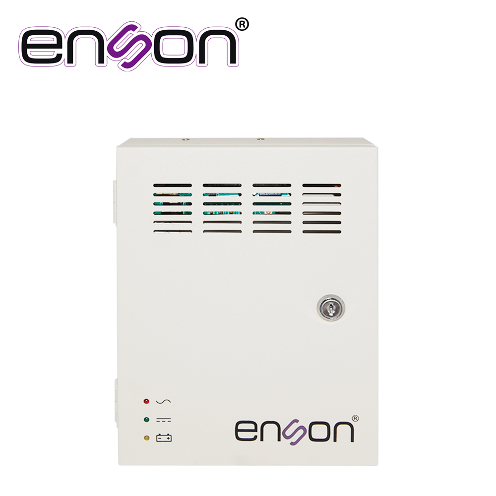 Fuente de Poder Tipo Caja Enson PSB-1204BACKUP 12VDC 3A 4 Canales de 0.75A Cada Uno y