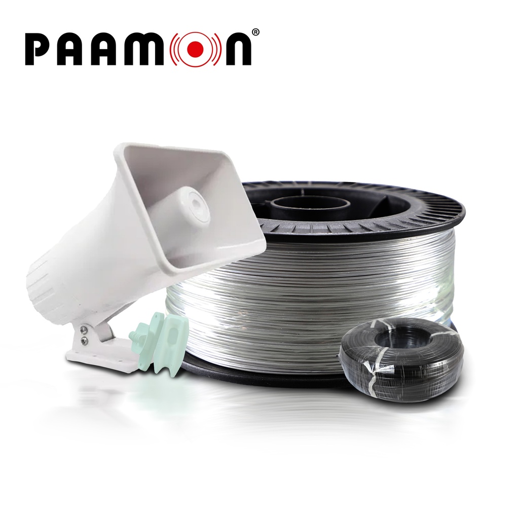 Kit de Accesorios para Cerca Eléctrica Paamon PAM-CAC600 Cable Alambre de Aluminio - KIT CERCA PAMMON BASICO