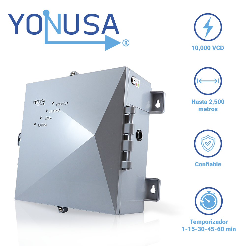[TSN-IE100YON05] Energizador para Cerca Electrificada Nueva Generacion Yonusa 12000V Ey Ng 12000 1 sin