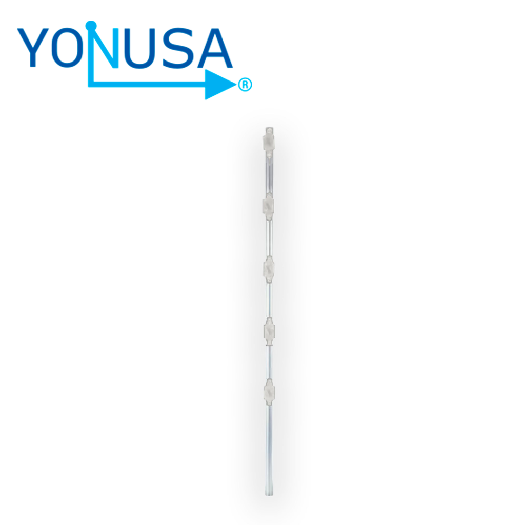 [TSN-IE400YON03] Poste de Paso Premium Blanco Yonusa Circular 1 Pulgada de Diametro para Paso 1.20MTS