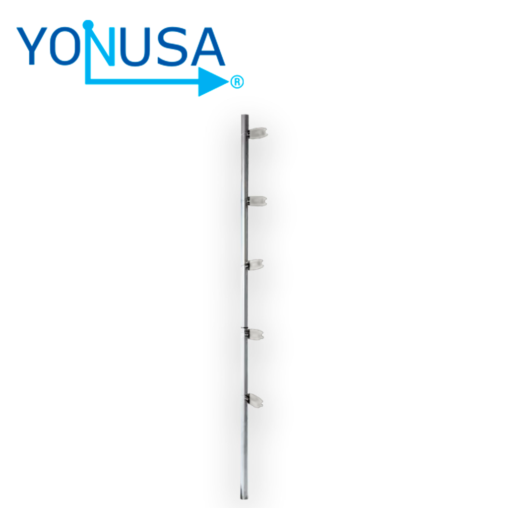 Poste Esquina Premium Blanco Yonusa Circular Pulgada de Diametro para Esquina de 1.20MTS