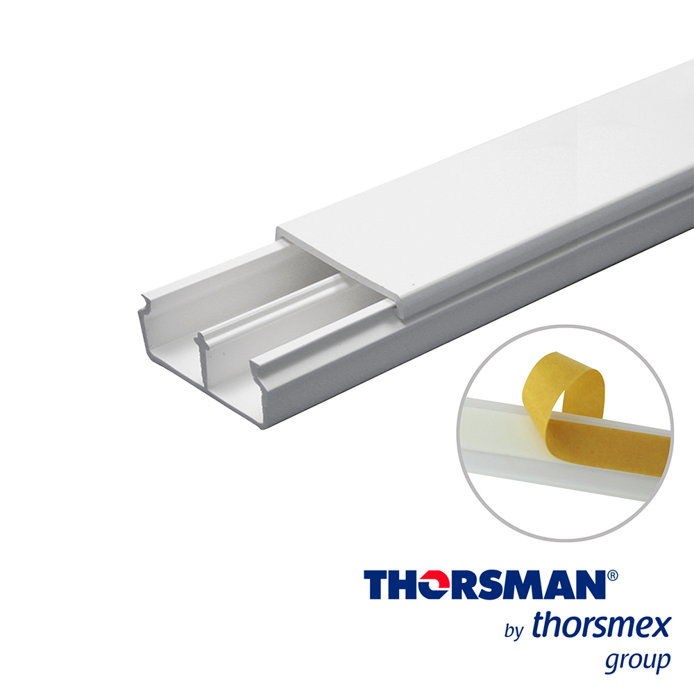 Canaleta Thorsman TMK1735 5301-01252 Paq. 2 Pza de 1.10M 17MM - 35MM Autoadherente 2PZ