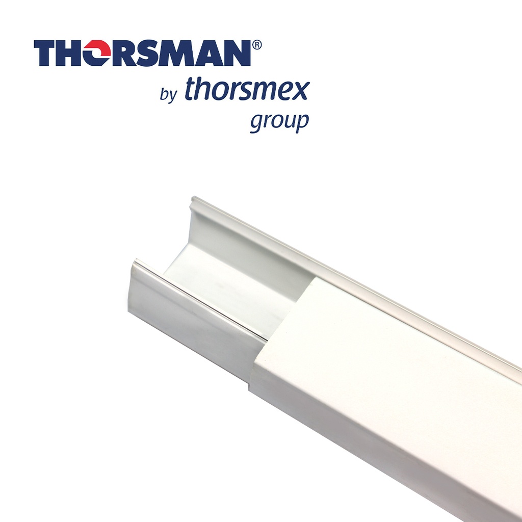 Canaleta 9001-01250 Thorsman Trl 50 Canaleta de Pvc Blanco con 2 Plataformas 4 Cinchos