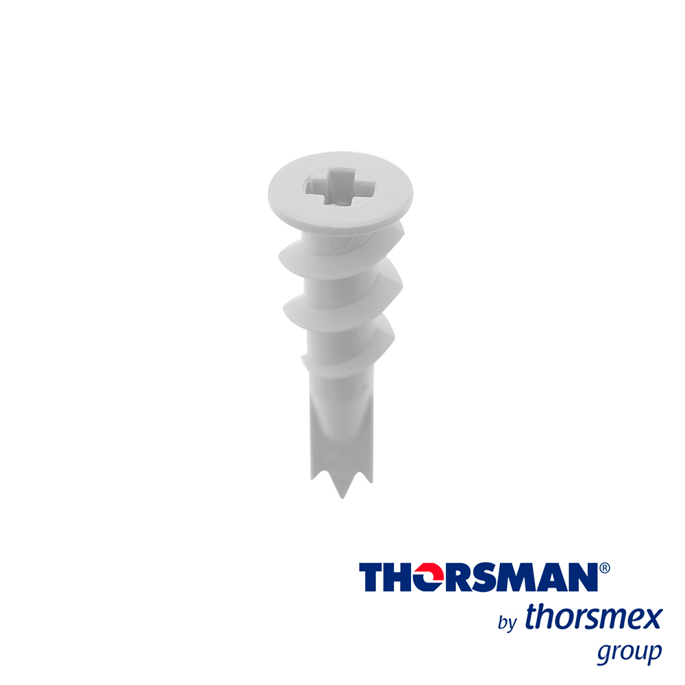 Taquete Tablarroca Perforathor Tpd 1301-01100 Caja 100 Piezas Color Blanco no Se Requiere