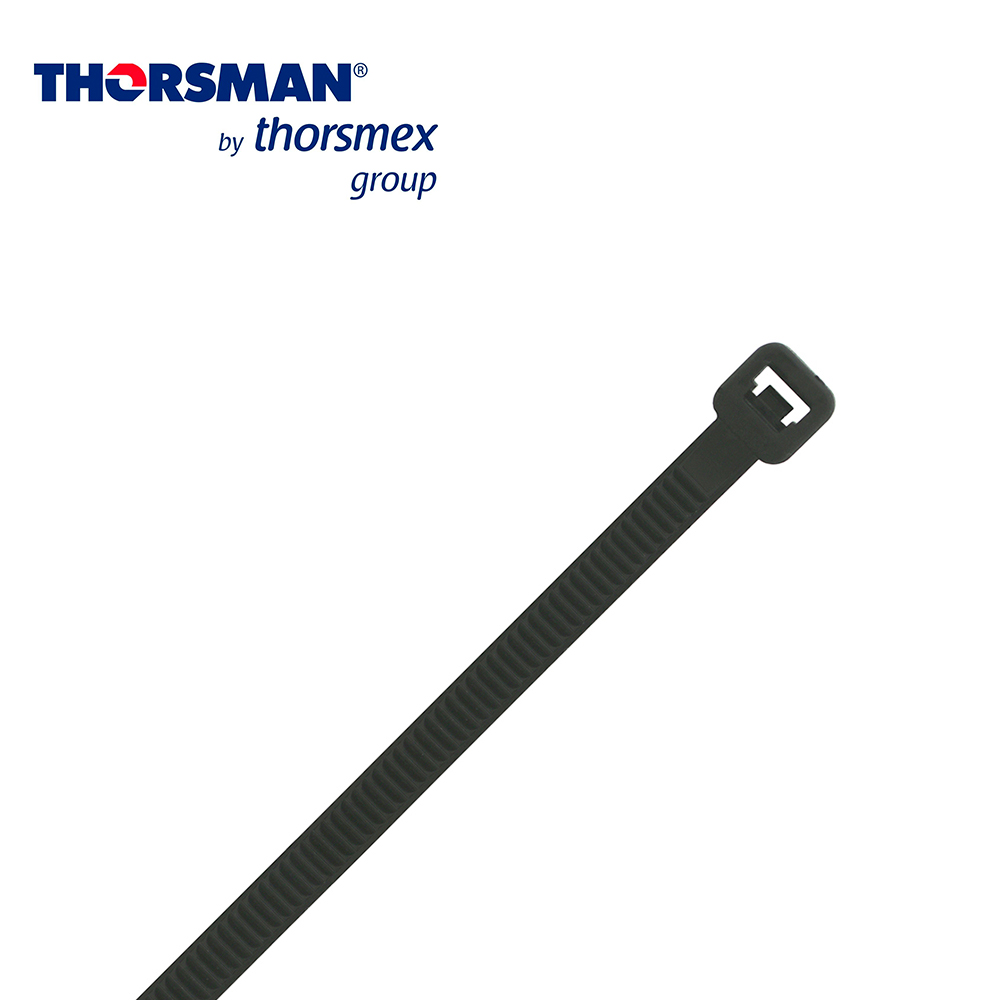 Cincho Nylon Thorsman Th 300-4.8-86 Negro C 100 4.8MM - 86MM Diametro Maximo Bolsa 100PZS 4200-04001