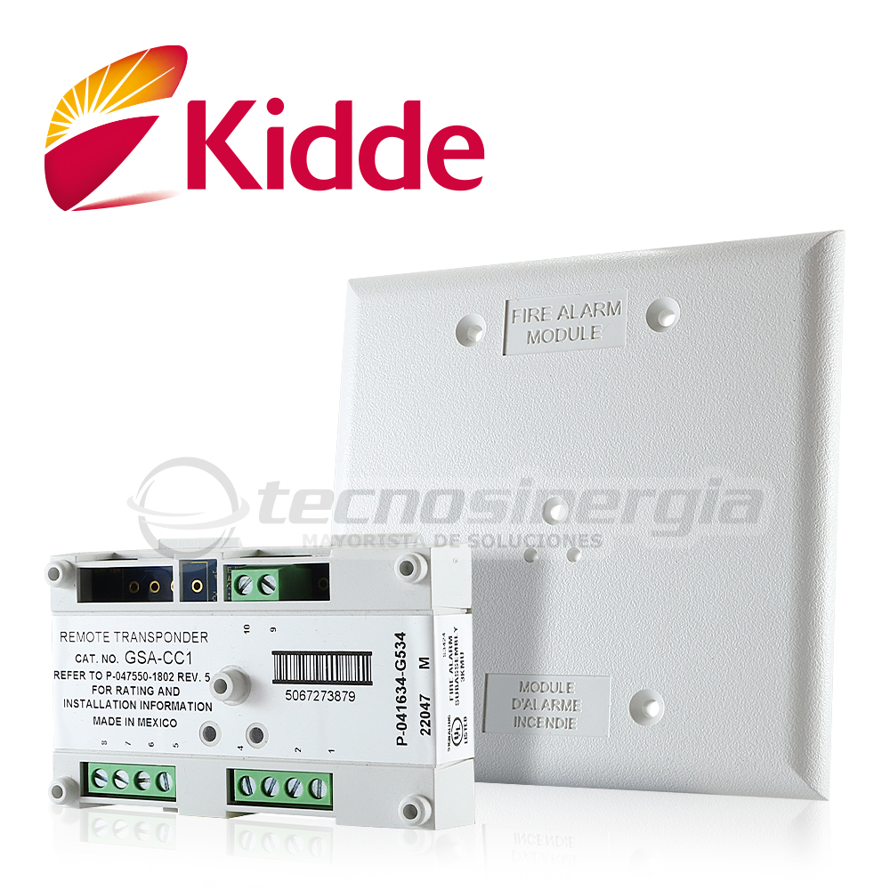 [TSN-IP020EDW10] Môdulo de Control de Sirenas y Estrobos Vigilant GSA-CC1 Cuenta con Direccion Electronica