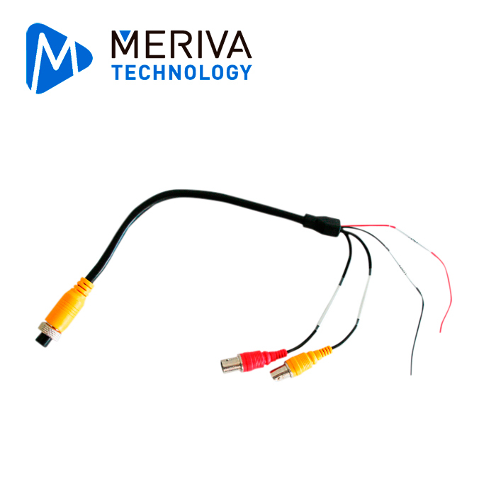 [TSN-MOB60MER07] Cable Convertidor para Cámaras AHD con Conector Bnc a Din de Aviacion Meriva Technology MVA-BNCDIN